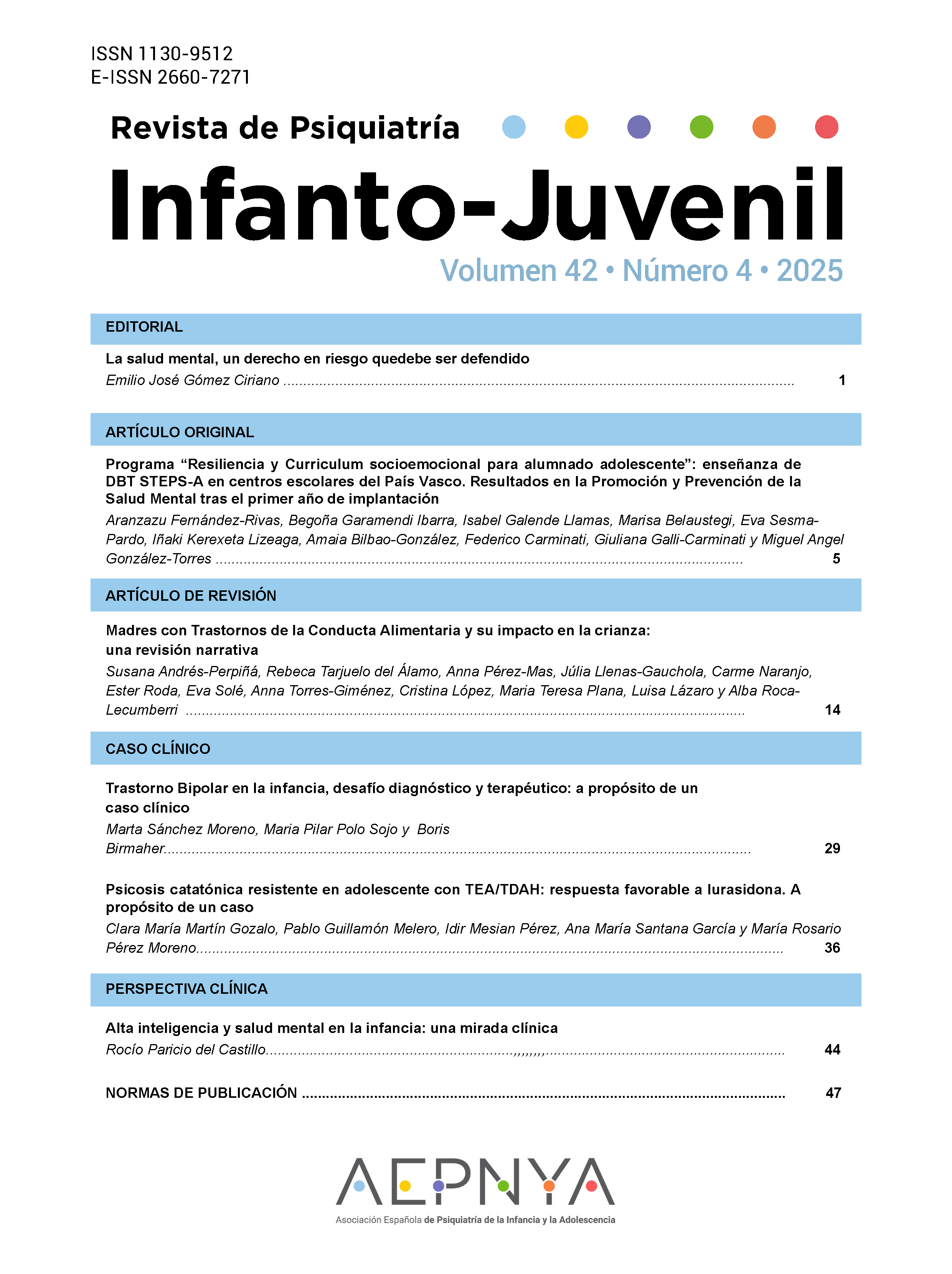 					Ver Vol. 42 Núm. 4 (2025): Octubre - Diciembre
				