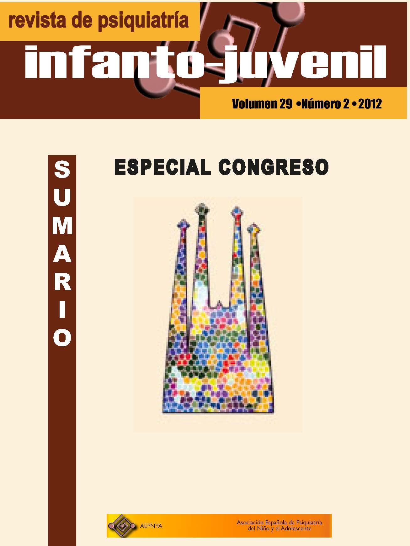 					Ver Vol. 29 Núm. 2 (2012): 57 Congreso AEPNYA. Biología y ambiente en el transtorno mental de niños y adolescentes
				